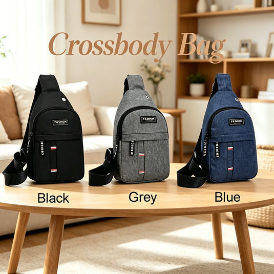 Classic Fashion Canvas Waterproof Sling Chest Crossbody Bag Sport Travel Outdoor Bag Practical Casual Daily Carry Capacity Bags