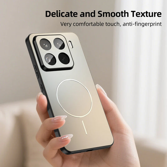 Luxury Matte For Magsafe Phone Case For Xiaomi 17 Pro Max 15 14 T POCO F7 Ultra Redmi K80 K70 K90 Pro Max Magnetic Charge Cover