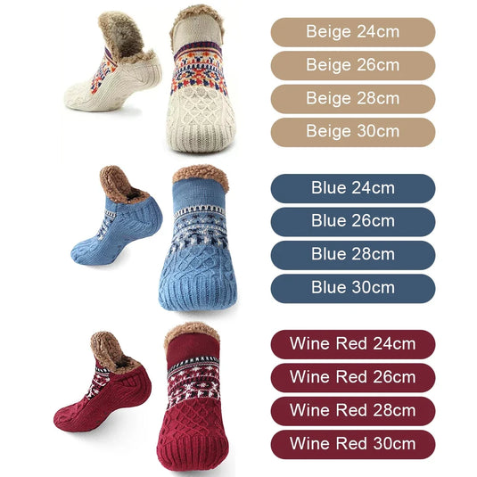Thick Thermal Non-Slip Socks for Men/Women - Warm Winter Ski Soccer Indoor Slippers Christmas Gift