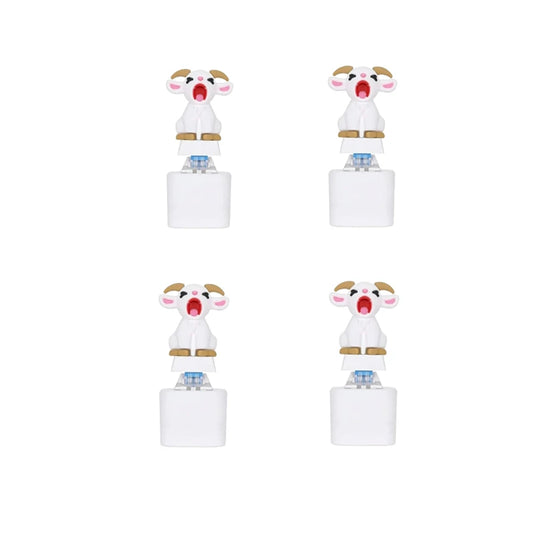 Screaming Goat & Seagull Mine Sound Button Keychain,Light Up Mechanical Switch Fidget Clicker,Noise Maker Novelty Gift for Party
