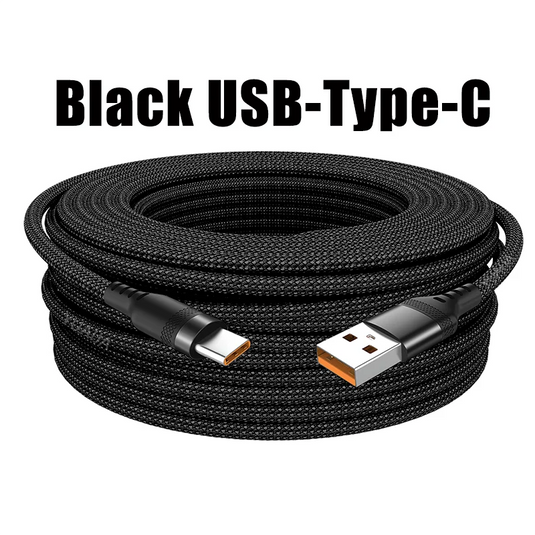 USB Type-C & Micro USB Fast Charging Cable 3M/5M/8M – For iPhone, Android, Huawei & Xiaomi