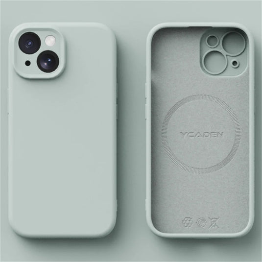 Liquid Silicone Wireless Charge Cover For iPhone 16 15 14 12 11 13 Pro Max 16 Plus Case Original Magnetic Magsafe Phone Case