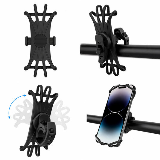 1-Pack Silicone Phone Stand - Super Bowl Party Hands-Free Viewing Holder for Snack Proof Binge Watching