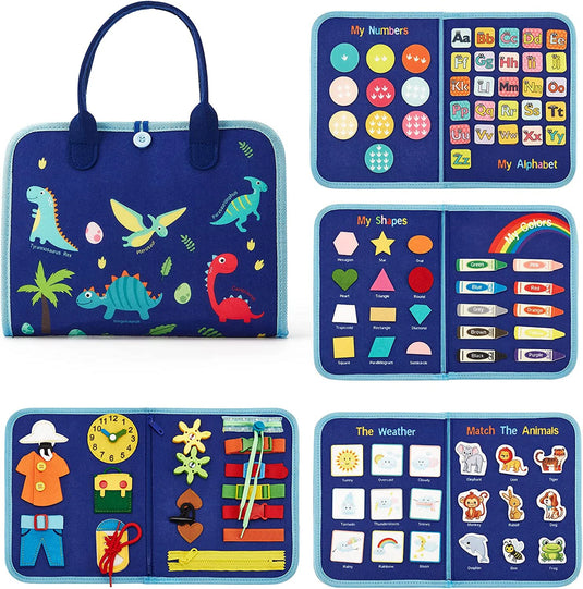 Montessori Toddler Busy Board – Autism Sensory & Life Skills Educational Activity Toy for Kids