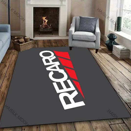 Multiple Sizes R-Recaro Logo Printed Carpet Living Room Bedroom Office Large Rug Coffee Table Balcony Mat Birthday Thanksgiving
