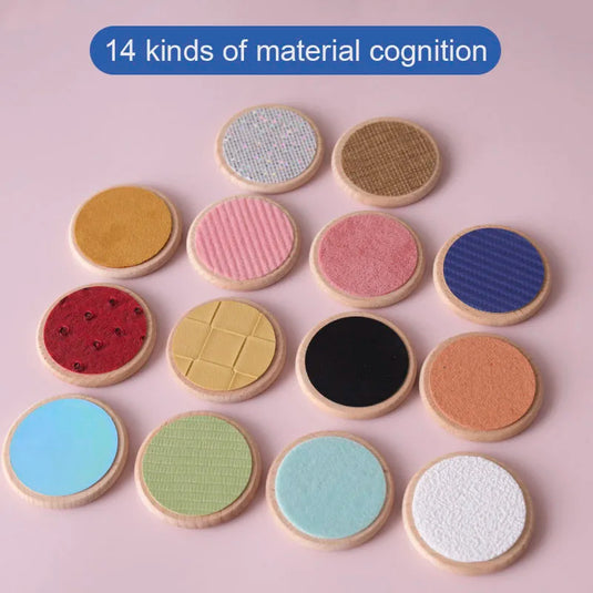 Montessori Tactile Board Matching Game – Sensory Color Memory Toy