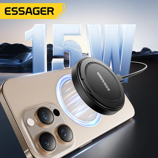 Essager 15W MagSafe Wireless Charger – Fast Charging for iPhone 16/15/14/13 & AirPods