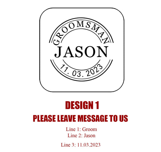 Personalized Wooden Cufflinks for Groomsmen | Custom Engraved Wedding Gift for Best Man, Dad & Groom