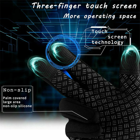 Outdoor Winter Gloves Men Women Touchscreen Warm For Cycling Driving Motorcycle Cold Gloves Windproof Non Slip Gloves S-XL