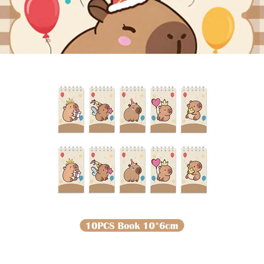 Capybara Decoration Birthday Party Pavors for Girls Capybara Tableware Set Cup Plate Balloons Gift Bags Happy Banner Supplies