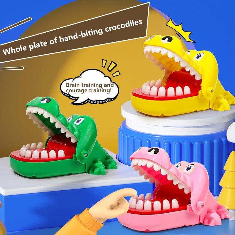 Bite Finger Crocodile Pinch Toy Classic Family Games Party Mischief Children's Lucky Games Stress Relief Toy Party Gifts New