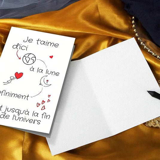 Valentine's Day Card for Boyfriend, Girlfriend & Husband | Romantic Love Greeting Card for Him & Her
