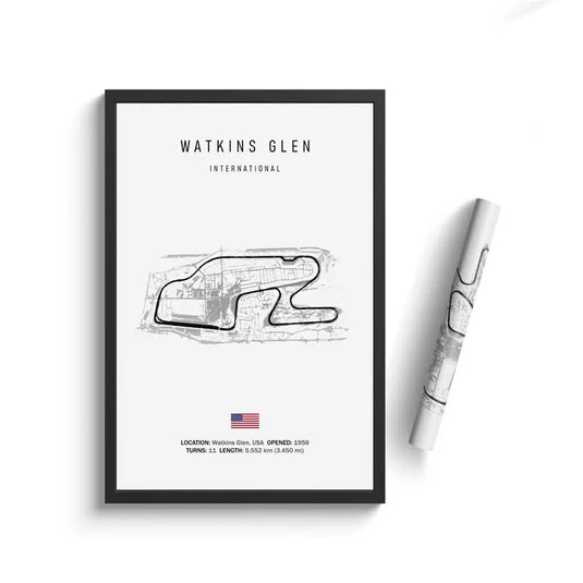F1 Imola Circuit Canvas Wall Art, Formula 1 Motorsport Track Poster, Nordic Racing Canvas