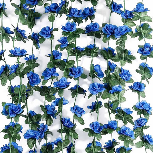250cm Artificial Rose Garland – Colorful Fake Flower Vine for Wedding, Home & Christmas Decor