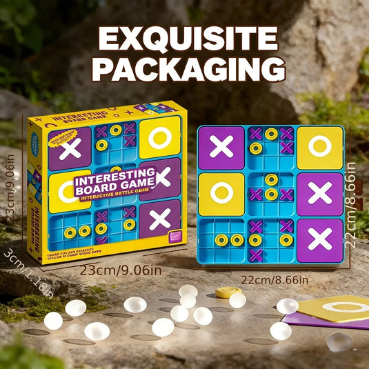 Strategic Upgraded Tic-Tac-Toe Game for Parties - Xs Vs O' Board Game for Boys, Girls, And Families