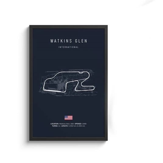 F1 Imola Circuit Canvas Wall Art, Formula 1 Motorsport Track Poster, Nordic Racing Canvas