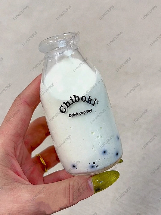 Boba Tea Stress Ball Bubble Tea Fidget Toy Water Bottle Squishy ASMR Anti Stress Funny Novelty Toy Toys For Girl antiestrés