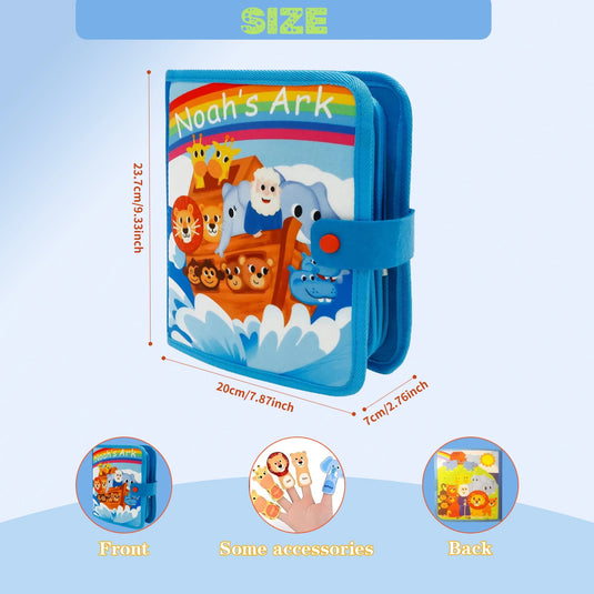 Children's baby Early Education Intelligence Learning baby Toys Felt Learning Board, Busy Board, Busy Book, Cloth Book, Including Life Skills, Alphabet, Numbers, Shapes Colors, Animals, Weather, Toddler Travel Toys, Birthday