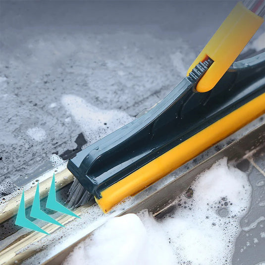 Bathroom Floor Scrub Brush with Long Handle, Tile & Grout Cleaning Brush, Wall