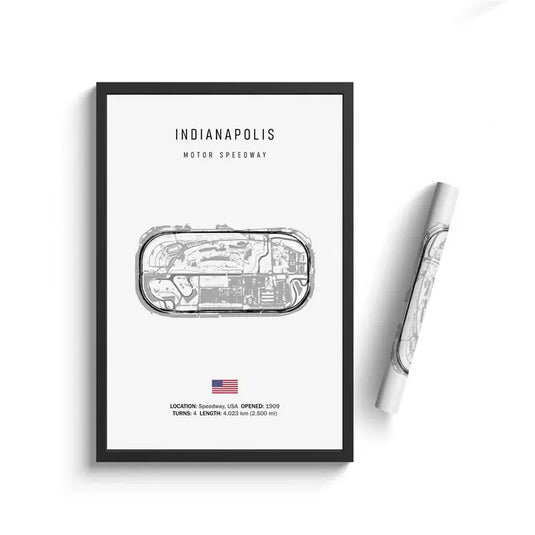F1 Imola Circuit Canvas Wall Art, Formula 1 Motorsport Track Poster, Nordic Racing Canvas