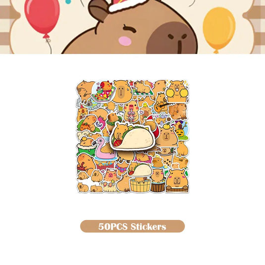 Capybara Decoration Birthday Party Pavors for Girls Capybara Tableware Set Cup Plate Balloons Gift Bags Happy Banner Supplies