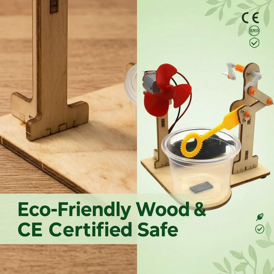 Science Experiment Toy Early Learning Toy Technology Small Production Wooden Toy for Kids Girls Boys Students Teens Age 6+