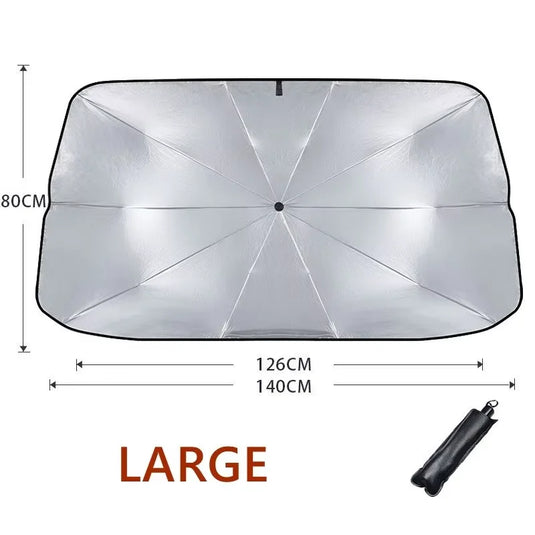 Retractable Car Sunshade | Front Windshield Heat Insulation