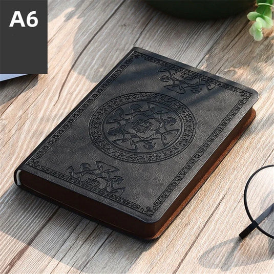 1PC New Portable Vintage Pattern Leather Notebook Diary Notepad Stationery Gift