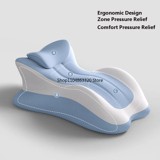 Memory Foam Wedge Pillow – Ergonomic Neck, Leg & Back Support Pillow for Bed & Sofa | Pain Relief Comfort
