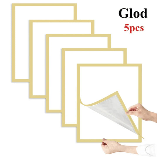 10PCS Magnetic Photo Frame A4/A6, Self-Adhesive Reusable Wall Poster Display Frame
