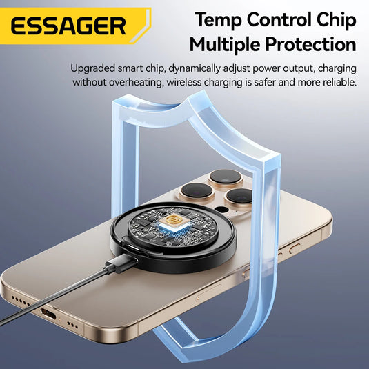Essager 15W MagSafe Wireless Charger – Fast Charging for iPhone 16/15/14/13 & AirPods