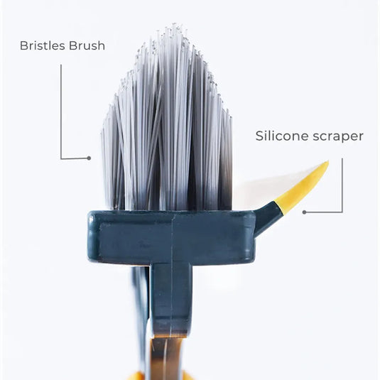Bathroom Floor Scrub Brush with Long Handle, Tile & Grout Cleaning Brush, Wall