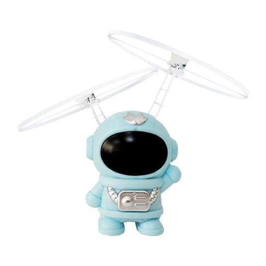 Flying Robot Astronaut Hand-Controlled Drone Toy, Interactive RC Flying Robot with Dual Wings