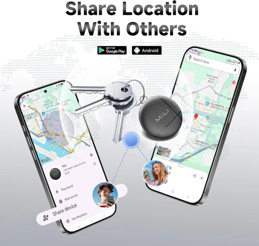 Smart Bluetooth Tracker Tags for Google Find Hub | Android Item Locator for Keys
