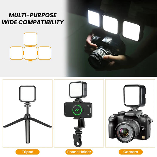 Minifocus RGB LED Video Light | 800 Lux Pocket Camera Fill Light