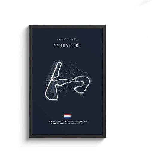 F1 Imola Circuit Canvas Wall Art, Formula 1 Motorsport Track Poster, Nordic Racing Canvas