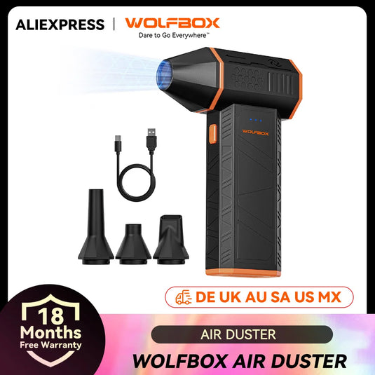 WOLFBOX MF50 Electric Air Duster | 110,000 RPM Blower