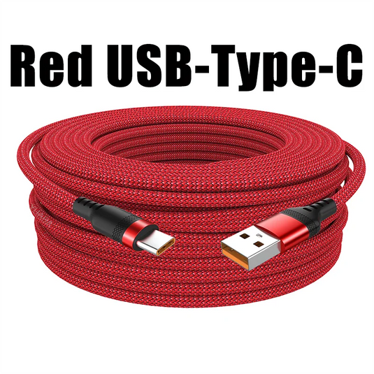USB Type-C & Micro USB Fast Charging Cable 3M/5M/8M – For iPhone, Android, Huawei & Xiaomi