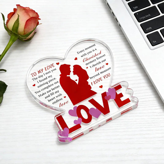 I Love You Gifts for Her Him - Valentines Day Gifts for Girlfriend Wife, Birthday Wedding Anniversary Romantic Heart Unique