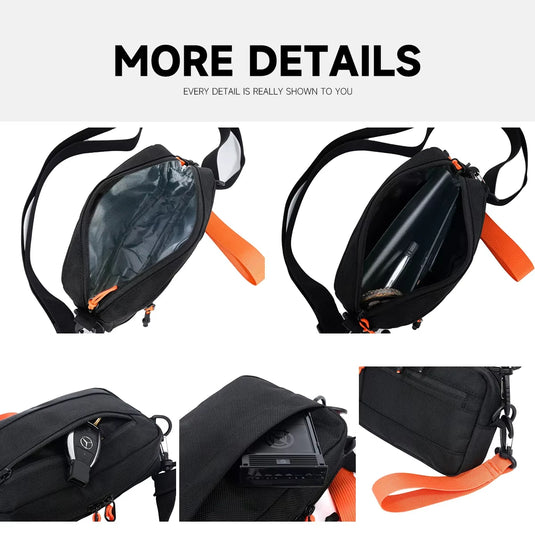 Outdoor Hiking Backpack - Lightweight Expandable Chest Bag for Men and Women - Includes Hiking Gear