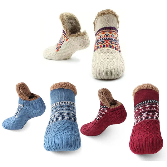 Thick Thermal Non-Slip Socks for Men/Women - Warm Winter Ski Soccer Indoor Slippers Christmas Gift