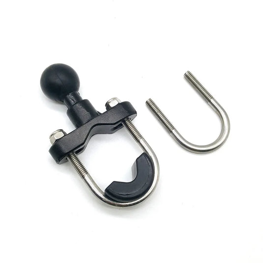 Motorcycle Handlebar 1 Inch Ball Ram Mount Support for Round Tube Rail Bicycle Base Action Camera Mobile Phone GPS Monitor Mount