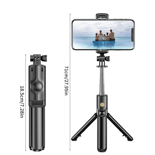 New Phone Holder Handheld 360 Degree Flexible Sports Camera Monopod Stand Mobile Mini Selfie Stick Tripod With Wireless Remote