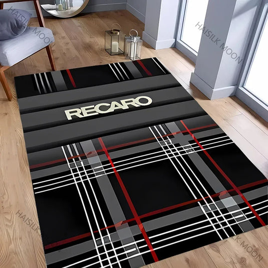 Multiple Sizes R-Recaro Logo Printed Carpet Living Room Bedroom Office Large Rug Coffee Table Balcony Mat Birthday Thanksgiving