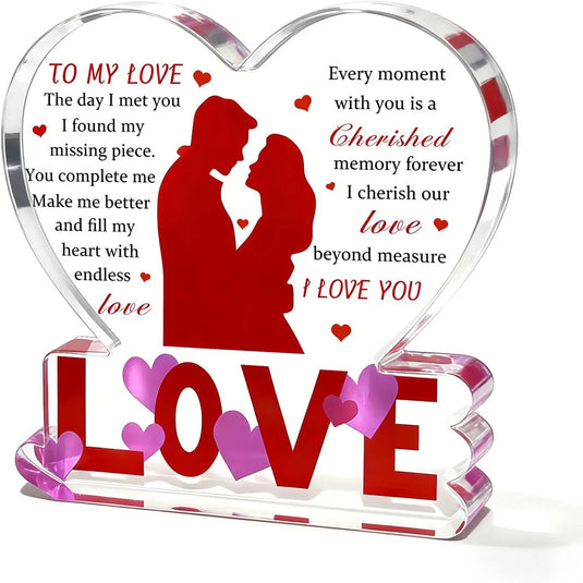 I Love You Gifts for Her Him - Valentines Day Gifts for Girlfriend Wife, Birthday Wedding Anniversary Romantic Heart Unique