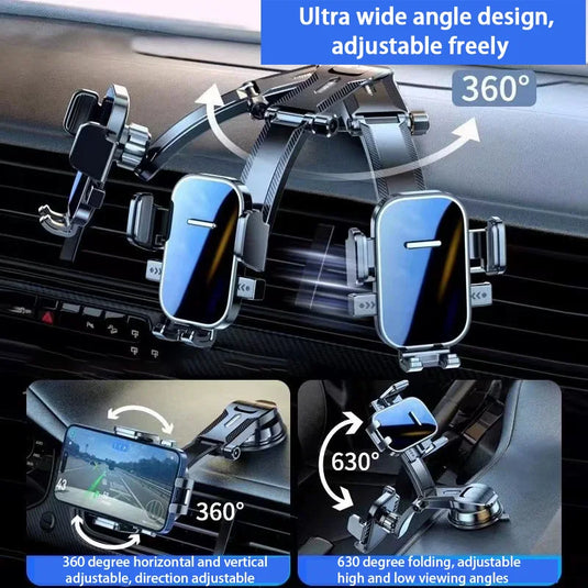 Universal GPS Car Phone Bracket | Dashboard & Windshield Mount