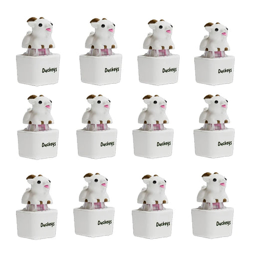 Screaming Goat & Seagull Mine Sound Button Keychain,Light Up Mechanical Switch Fidget Clicker,Noise Maker Novelty Gift for Party