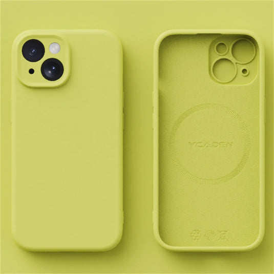 Liquid Silicone Wireless Charge Cover For iPhone 16 15 14 12 11 13 Pro Max 16 Plus Case Original Magnetic Magsafe Phone Case