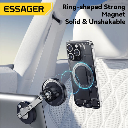 Essager 15W Magnetic Wireless Car Charger & Phone Holder – MagSafe Compatible for iPhone 15/14/13