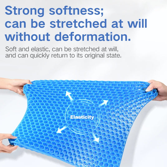 Gel Seat Cushion | Breathable Honeycomb Pressure Relief Cushion